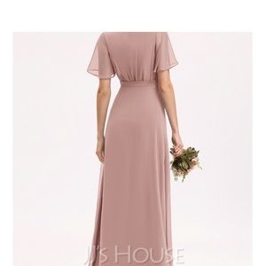 JJ’s house dusty rosé bridesmaid dress